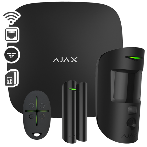 AJAX Starter Kit Cam Plus Black