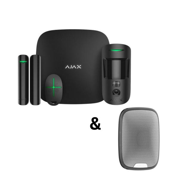 AJax Starter Kit Cam Plus + Εξωτερική Σειρήνα